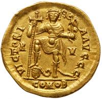 Valentinian III. Gold Solidus (4.47 g), AD 425-455 - 2