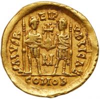 Anthemius. Gold Solidus (4.02 g), AD 467-472 - 2