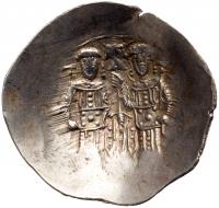 Alexius III Angelus-Comnenus. Electrum Aspron Trachy (3.81 g), 1195-1203 - 2