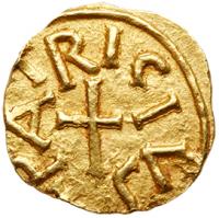 Merovingians, Evrecy (Calvados). Gold Tremissis (1.20 g), ca. 600-750 EF - 2