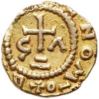 Merovingians, Gizia. Gold Tremissis (1.18 g), ca. 600-750 VF - 2