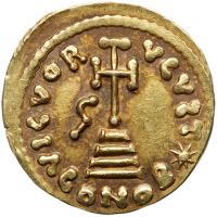 Lombards. Gregory. Gold Solidus (3.96 g), 732-739 Superb EF - 2