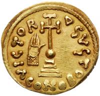 Lombards. Interregnum. Gold Solidus (4.00 g), ca. 758 EF - 2