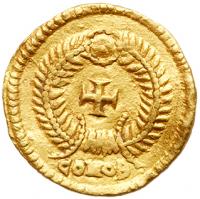 Visigoths in Gaul. Pseudo-imperial issue. Gold Tremissis (1.37 g), 417-507 - 2