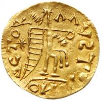 Visigoths in Gaul. Pseudo-imperial issue. Gold Tremissis (0.80 g), 417-507 Choic - 2