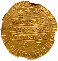 Charles I (1625-49), Gold Unite of Twenty Shillings, Oxford Mint, 1643 - 2