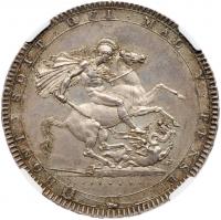 George III (1760-1820), Silver Crown, 1819 LIX - 2