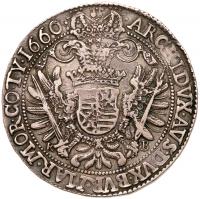 Hungary. Taler, 1660-KB (Kremnitz) PCGS EF45 - 2