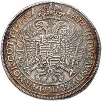 Hungary. Taler, 1663-KB (Kremnitz) PCGS About Unc - 2