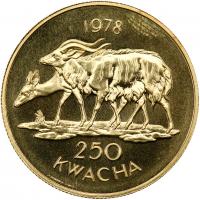 Gold 250 Kwacha, 1978 - 2