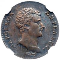 Napoleon I (1804-1815). Silver Â½ Franc, AN 13-A. Bare head right. (KM 655.1).