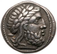 East Celts. Imitation of coins of Philip II. Silver Tetradrachm (12.68 g), ca. 3rd Century BC
