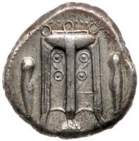 Bruttium, Temesa. Silver Nomos (8.16 g) ca. 450 BC EF