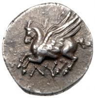 Colonies of Corinth. Silver Triobol (1.88g), 300-275 BC Superb EF