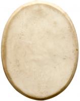Medallion. White Porcelain. Oval. 18th Century. - 2