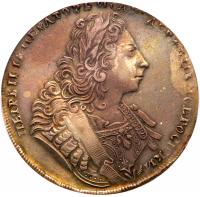 Rouble 1729. Moscow. Kadashevskiy Mint. Type 1729 with Orders ribbon on chest.