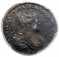 Jetton 1739. Silver. 21 mm. To Commemorate Peace with Turkey.