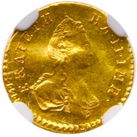 Poltina 1777. St. Petersburg. GOLD.