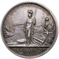 Medal. Silver. By S. Yudin. Peace with Turkey, 1774. - 2