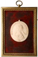 Natalia Alexeievna, first wife of Emperor Paul I. Walrus ivory medallion.