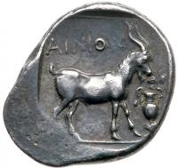 Thrace, Ainos. Silver Tetradrachm (15.76g), ca. 400-370 BC EF - 2