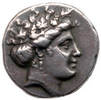 Euboea, Histiaia. Silver Drachm (3.33g), ca. 350-320 BC Choice VF