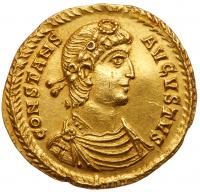 Constans. Gold Solidus (4.39 g), AD 337-350