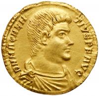 Magnentius. Gold Solidus (4.26 g), AD 350-353 Sharpness of VF