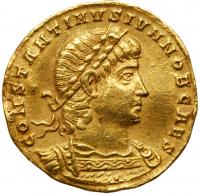 Constantine II. Gold Solidus (3.80 g), as Caesar, AD 317-337