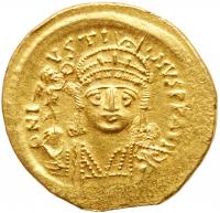 Justin II. Gold Solidus (4.44 g), 565-578