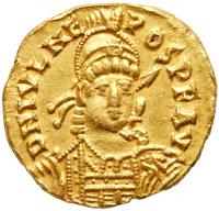 Julius Nepos. Gold Solidus (4.38 g), first reign, AD 474-475