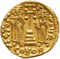 Constantine IV Pogonatus. Gold Solidus (4.38 g), 668-685 - 2