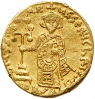 Justinian II. Gold Solidus (4.41 g), first reign, 685-695 - 2