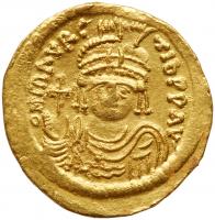 Maurice Tiberius. Gold Solidus (4.49 g), 582-602