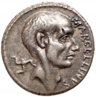 P. Cornelius Lentulus Marcellinus. Silver Denarius (3.70 g), 50 BC