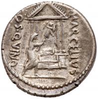 P. Cornelius Lentulus Marcellinus. Silver Denarius (3.70 g), 50 BC - 2