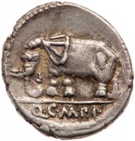 Q. Caecilius Metellus Pius. Silver Denarius (3.52 g), 81 BC - 2