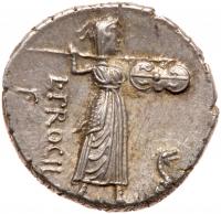 L. Procilius. Silver Denarius (3.95 g), 80 BC - 2