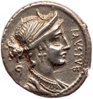 Faustus Cornelius Sulla. Silver Denarius (3.75 g), 56 BC