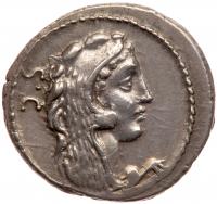 Faustus Cornelius Sulla. Silver Denarius (3.93 g), 56 BC