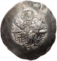 Alexius III Angelus-Comnenus. Electrum Aspron Trachy (4.51 g), 1195-1203