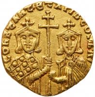 Constantine VII, with Romanus I and Christopher. Gold Solidus (4.25 g), 920-944 - 2