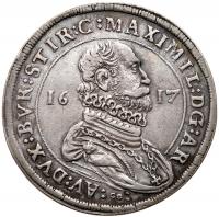 Austria. Taler, 1617-CO (Hall) NGC EF