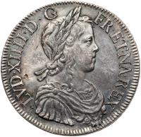 France. Ecu, 1648-K (Bordeaux) PCGS About Unc