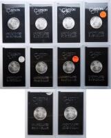 1885-CC. Lot of 10 GSA Carson City Dollars