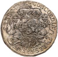 Netherlands: Overijssel. Ducaton (Silver Rider), 1734 PCGS About Unc - 2