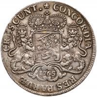 Netherlands: Holland. Ducaton (Silver Rider), 1765 NGC AU53 - 2