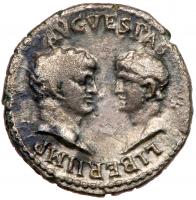 Vespasian, Titus and Domitian, Silver Denarius (2.74 g), AD 71 VF - 2