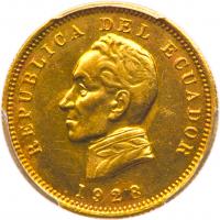 Ecuador. Condor, 1928 PCGS Unc