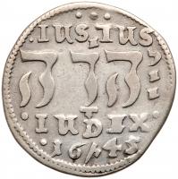 Israel. Judaica, Denmark 1645 4 Skilling VF - 2